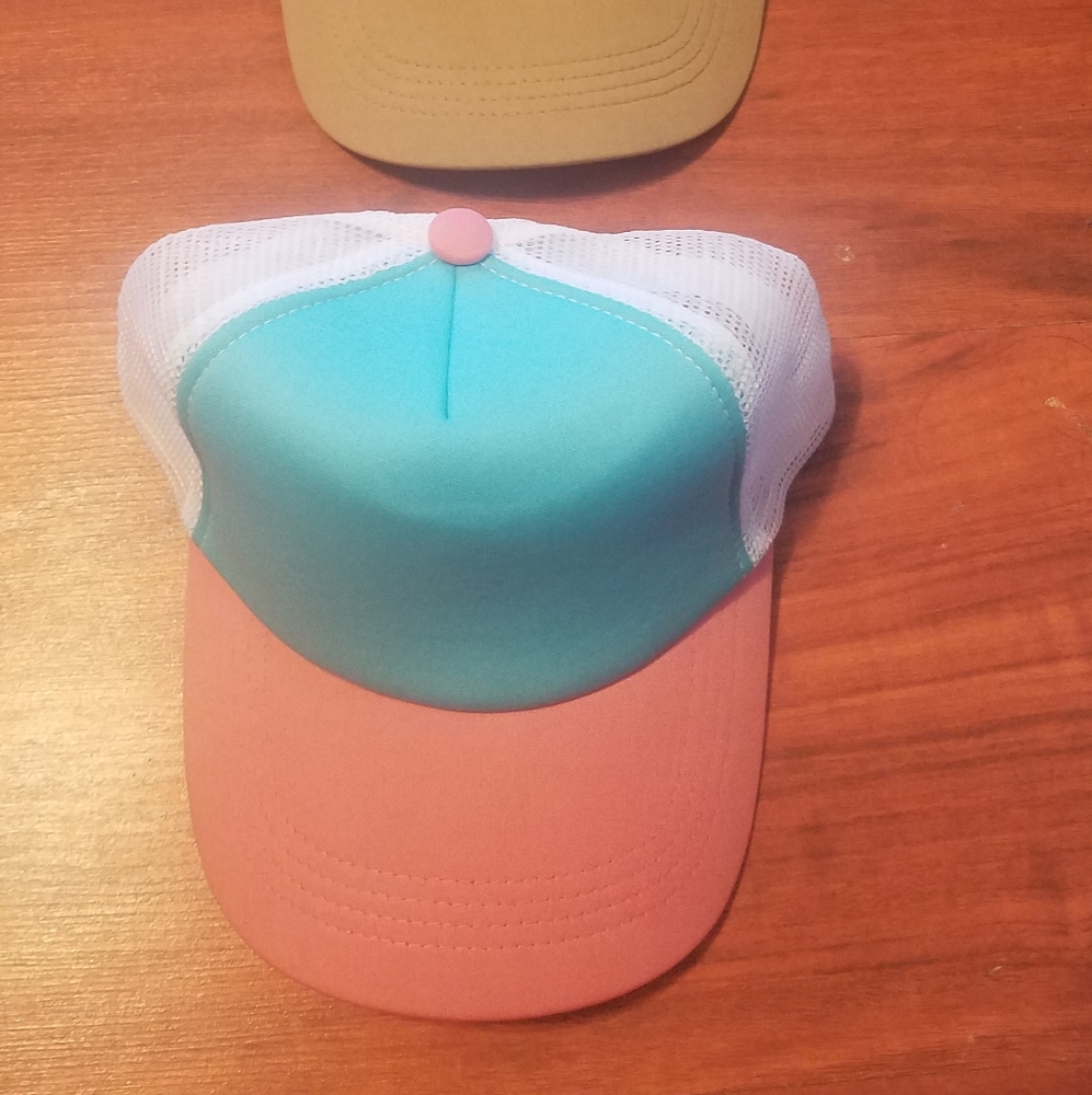 Two Hats, Pink, Blue